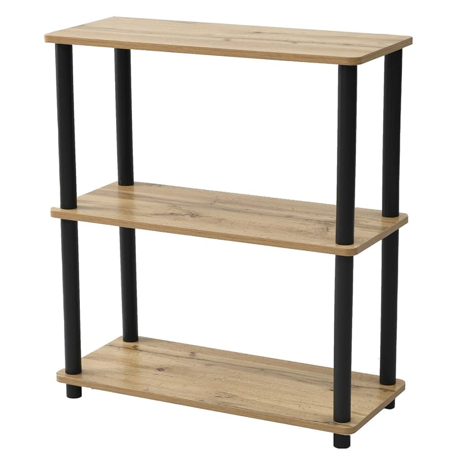 Amazon｜山善(YAMAZEN) ラック 幅68 3段 YVSR-75703(OAK4BK